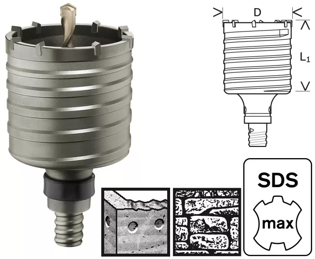 Couronne-trépans SDS-max